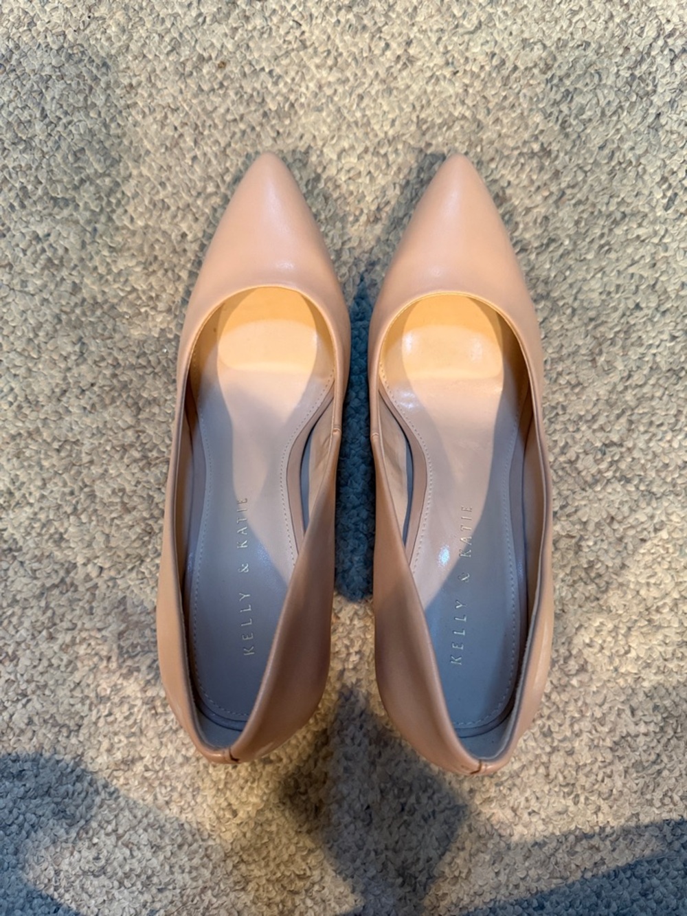 Kelly & Katie Blush Nude Pointed-Toe Pumps
